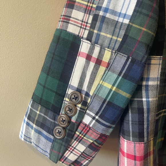 POLO Ralph Lauren Kids BOYS MORGAN MADRAS COAT / BLAZER / JACKET SZ 3/3T - Picture 4 of 5